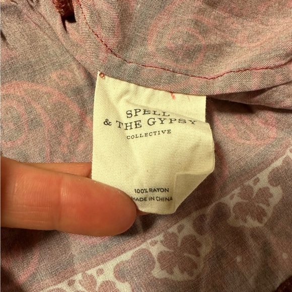 Spell & the Gypsy Tuula Gypsiana Playdress Peasant Boho Mini Dress Ruffle Tiered - Picture 12 of 16